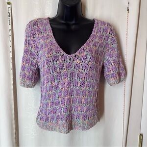 Vintage Anne Herman Women's Ribbon Knit Top